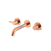 NEMO NM-2316RG Смеситель из стены для раковины с донным клапаном ROSE GOLD