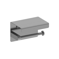 NEMO NM-C01055BGM Держатель туалетной бумаги с полкой, BRUSH GUN METAL